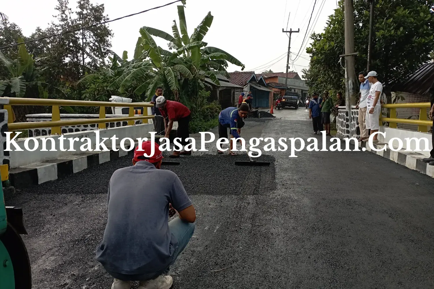 Pengerjaan aspal hotmix area Jakarta
